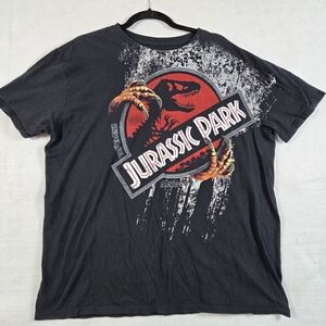 Jurassic Park Universal Studios T-Shirt Men’s Black Dinosaur Claw Graphic XL
